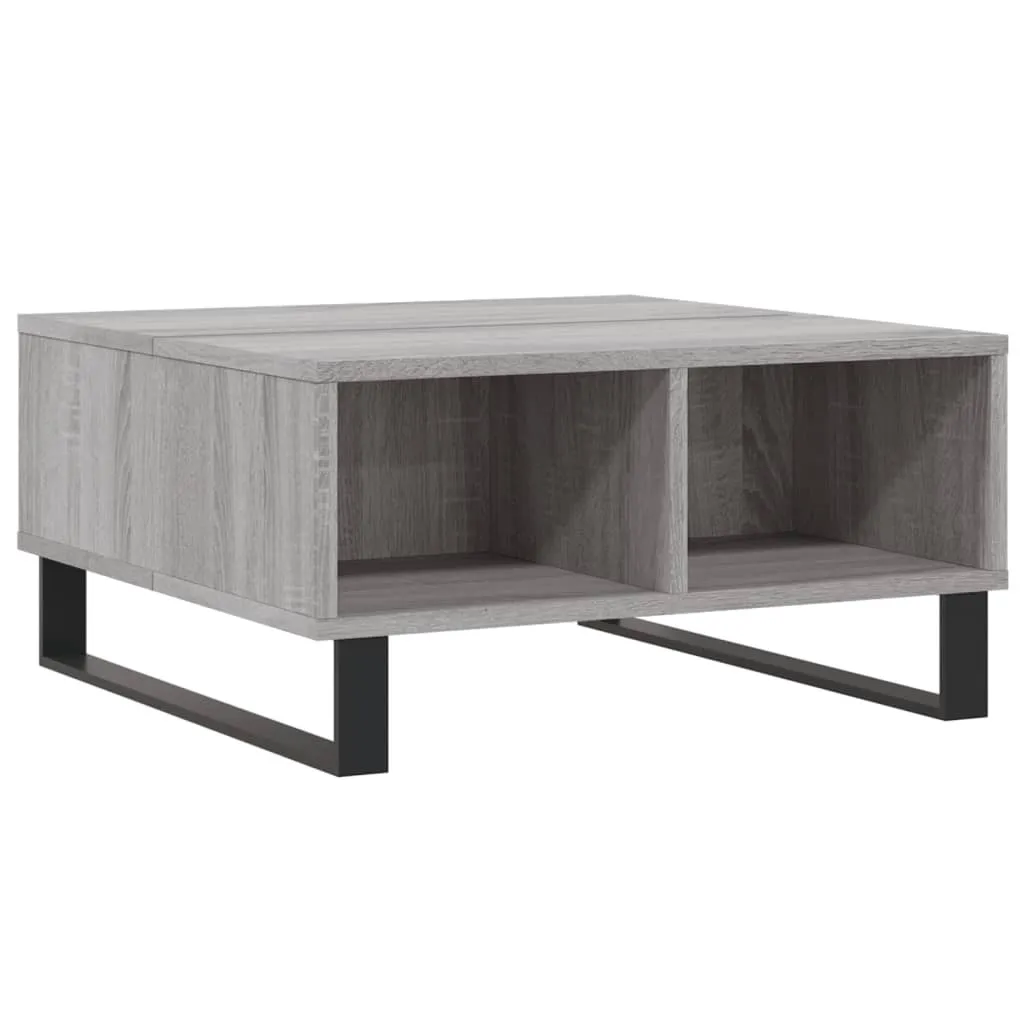 Offerta Tavolino da Salotto 60x60x30 Grigio Sonoma Legno Resistente