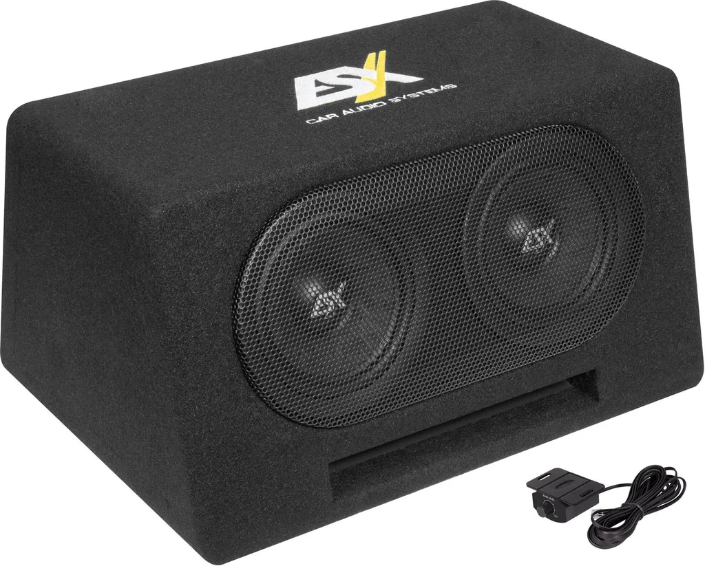 ESX DBX206A Subwoofer Actif Gain de Place pour Basses Puissantes