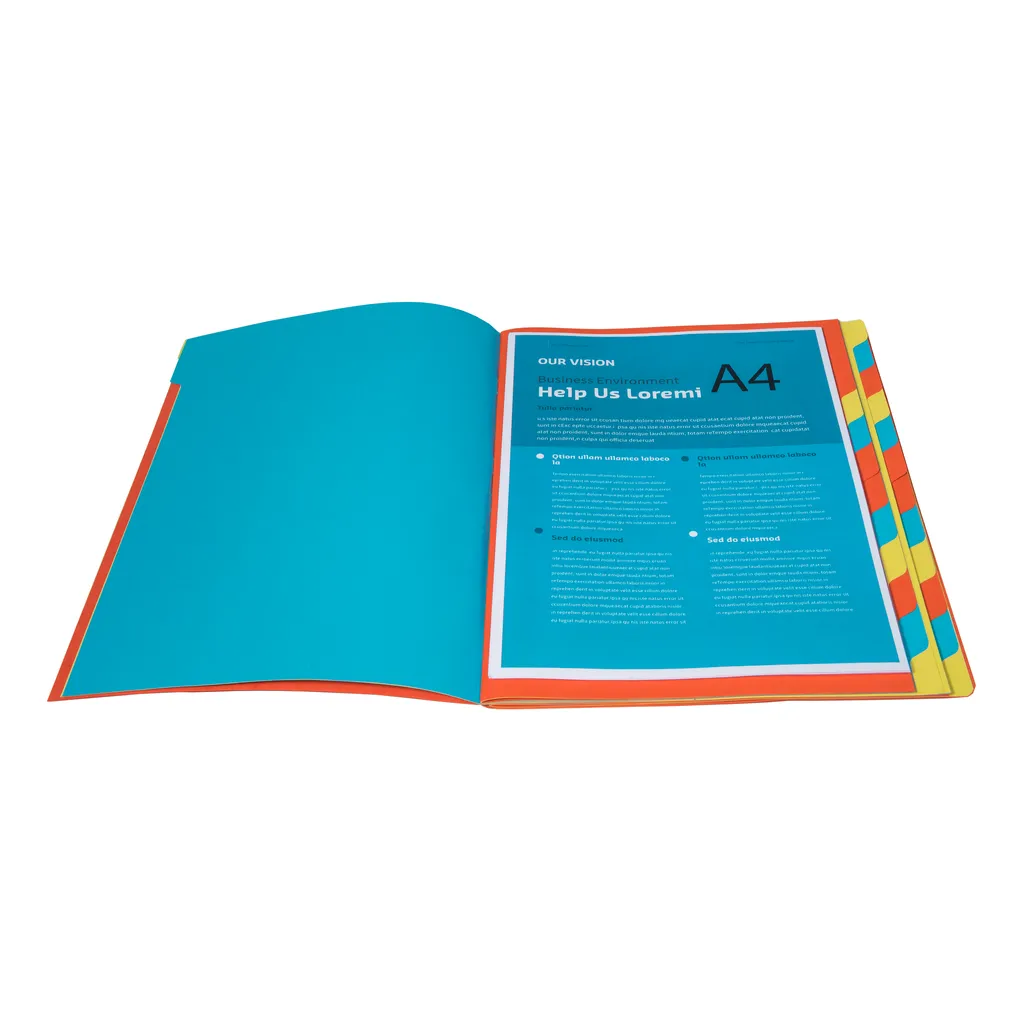 Trieur de bureau 24 compartiments pour organiser vos documents A4 rouge - 4