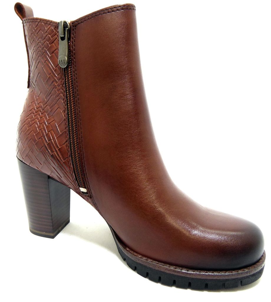Marco Tozzi Damen  Stiefeletten ungefüttert braun Gr. 40 Produktbild 