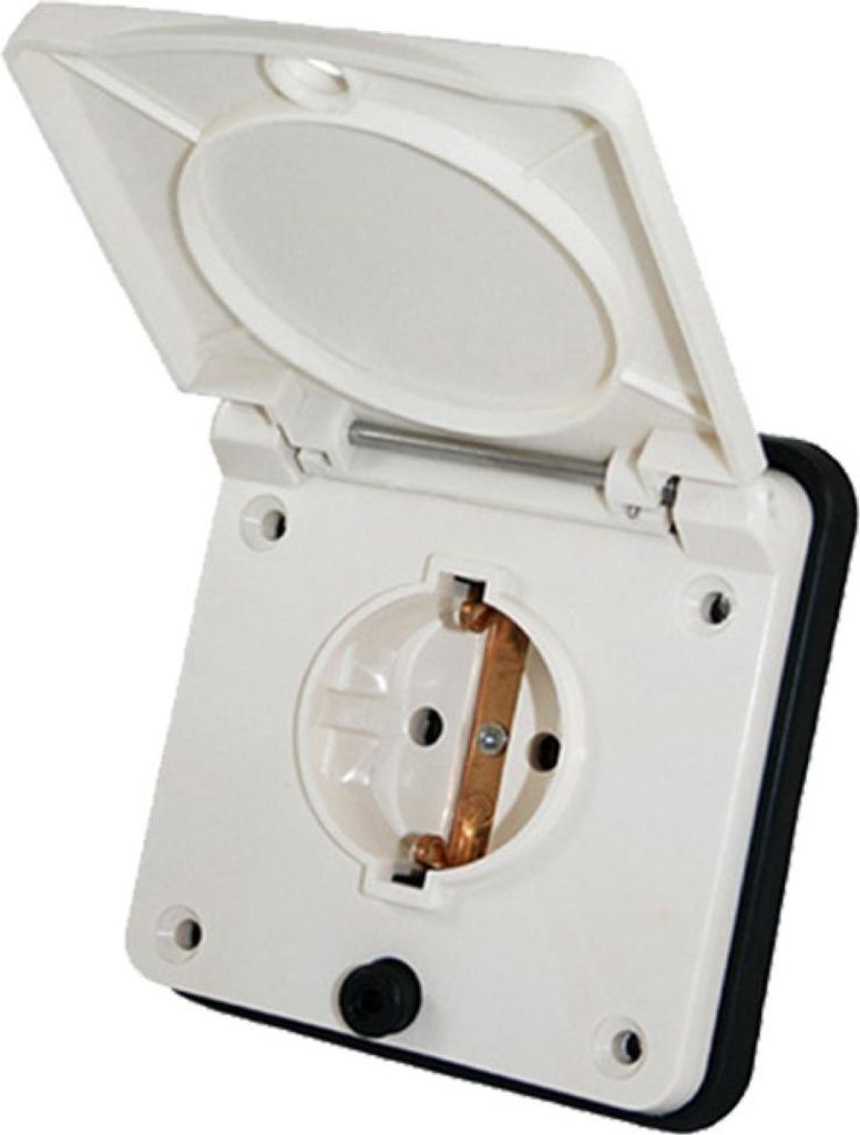 Einbausteckdose für weibliche Schuko-Stecker