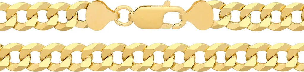 Collier Gourmette Argent 925 Homme et Femme - Chaîne Large de 51 cm