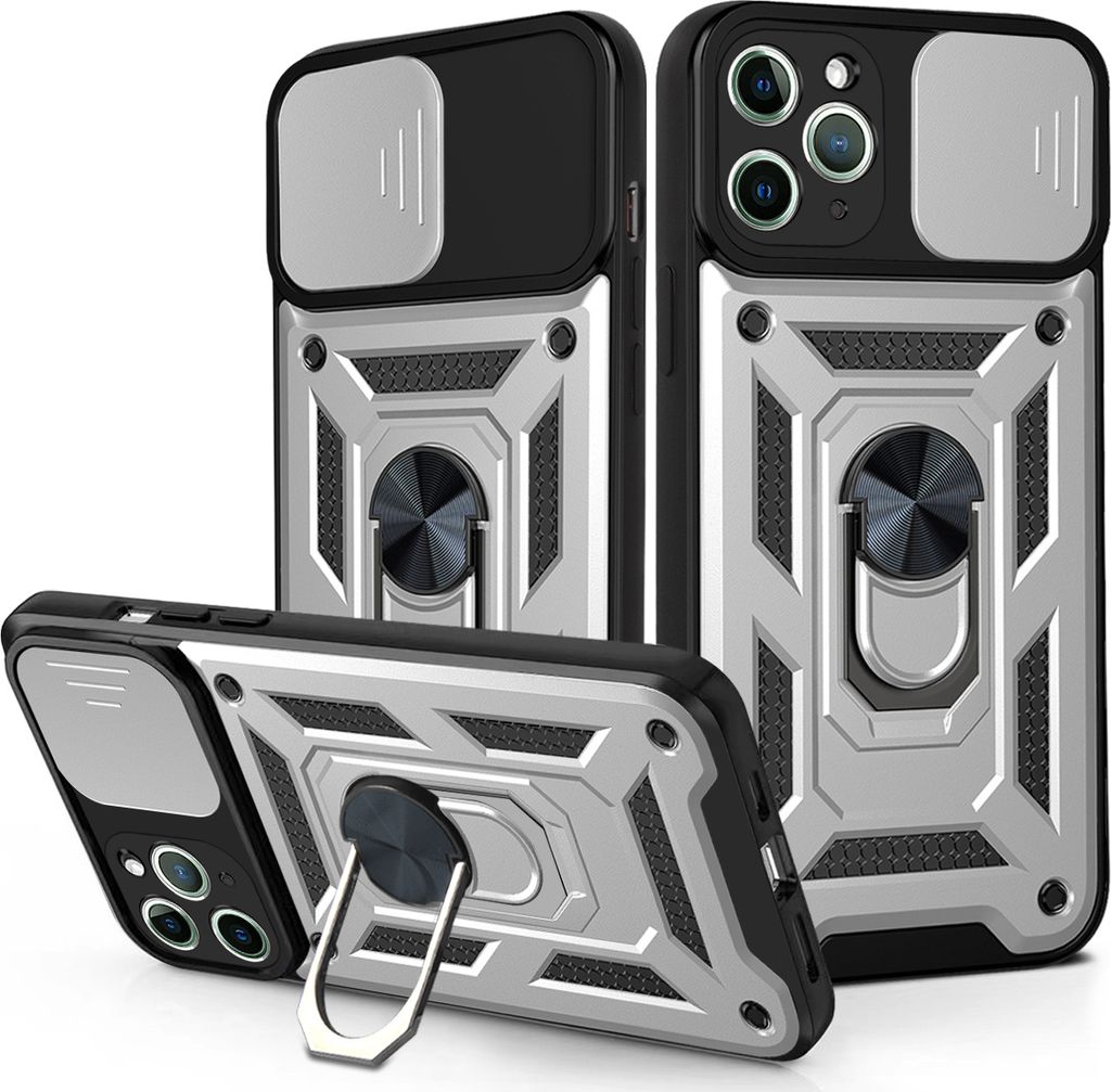 iPhone 11 Pro Max Hülle mit 360° Drehbarer Magnetische Ring Ständer Halter Dia Kameraschutz TPU Bumper Silikon Schutzhülle für iPhone 11 Pro M...