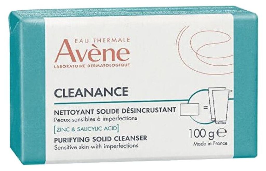 Avene, Cleanance, Klerend, Zeepstaaf, voor het gezicht, 100 Productafbeelding 