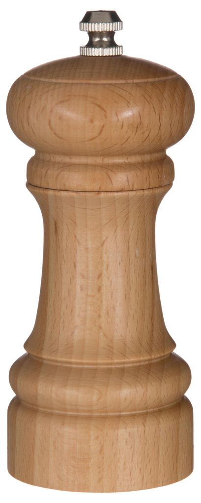 5Five Pfeffermuhle/Salzmuhle Holz beige 14 cm - Gewurzmuhle Produktbild 