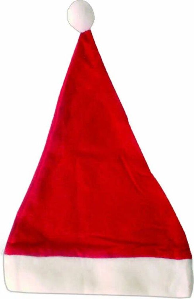 10x Weihnachtsmütze aus Filz Weihnachten Universalgröße rot Weihnachtsmann Mütze