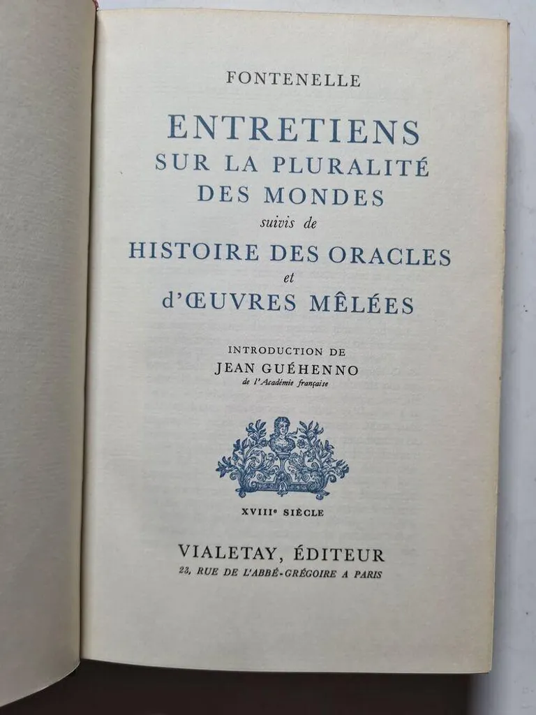 Comprendre l'Astronomie Classique : Entretiens sur la pluralité des mondes