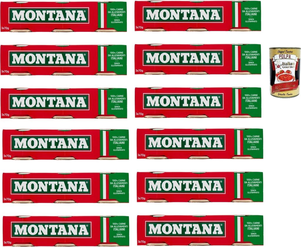12x Montana carne classica Rindfleisch in Aspik dose 3x70g Produktbild 