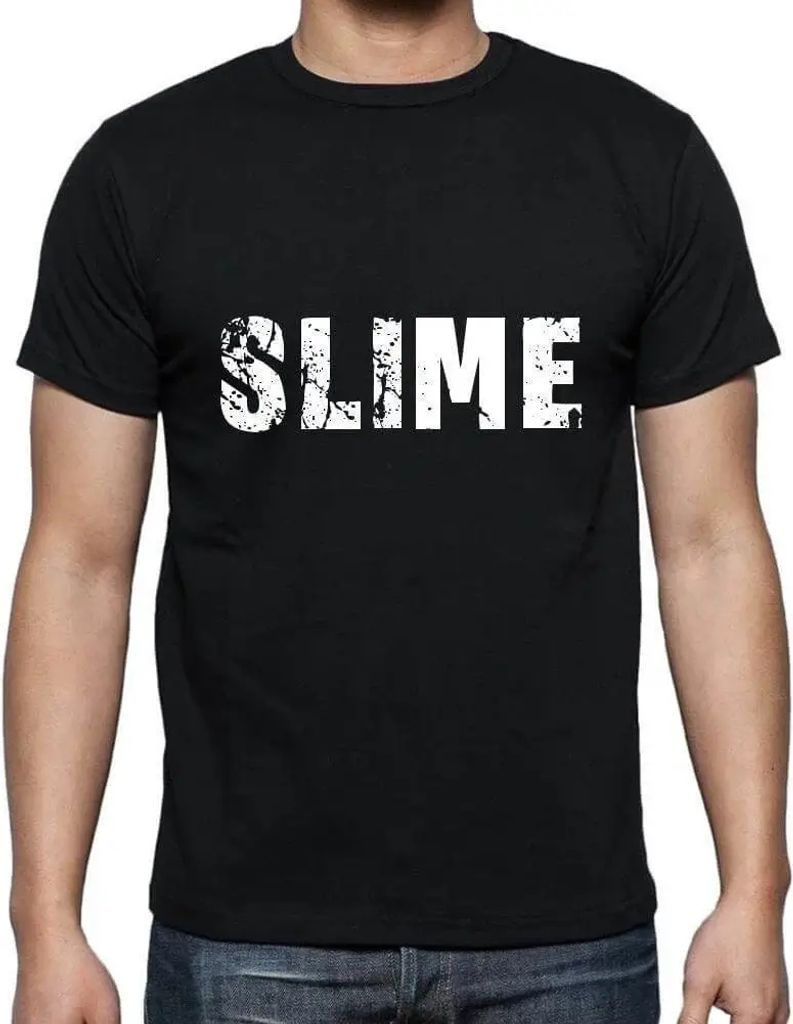 Herren Grafik T-Shirt Slime Öko-Verantwortlich Vintage Jahrgang Kurzarm Lustige Druck Geburtstag Geschenk Mann