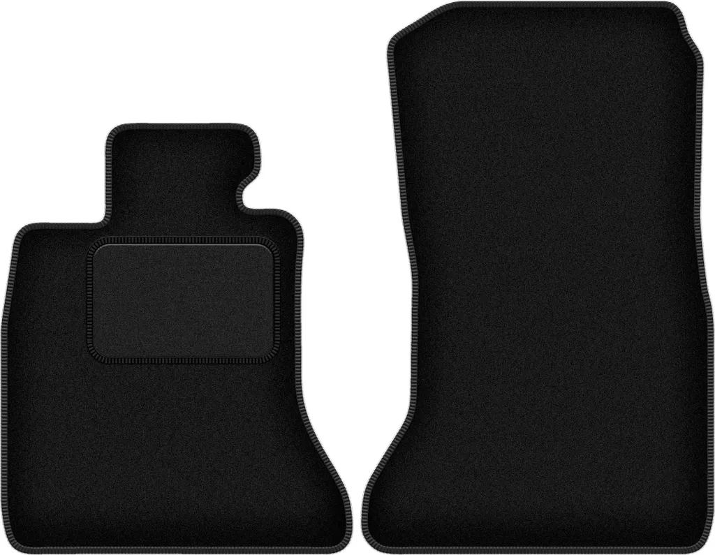 Wielganizator tappetini auto velours anteriori adatto per BMW 7 F02 (2008-2015, LUNGA) neri, set 2 pz, con fissaggi
