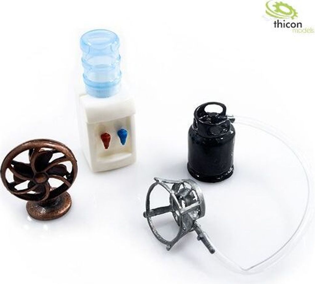Thicon 1:10/1:14 Camping-Set 3 mit Wasserspender und Gaskocher