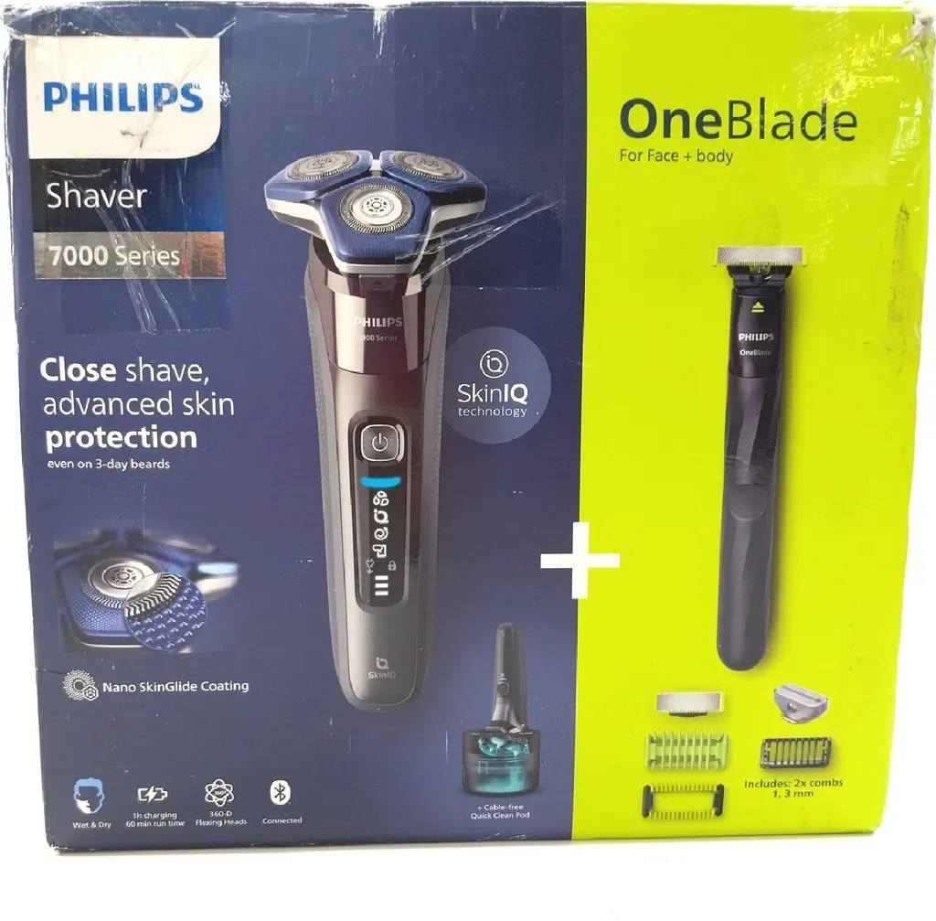 Rasoir Rotatif Philips Series 7000 S7887/78 Chrome avec App Shaving SH71