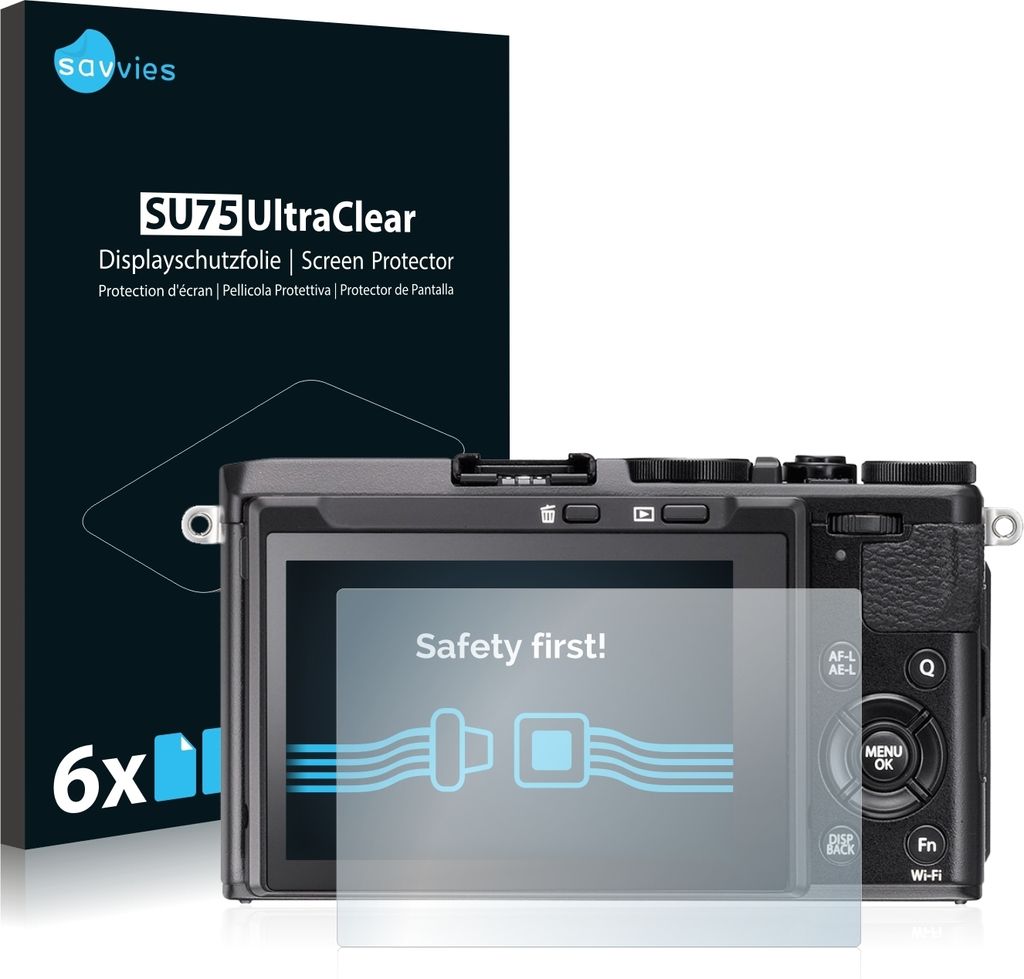 6x Für Fujifilm FinePix X70 Schutzfolie Savvies Displayschutz Display Schutz Folie Klar Transparent