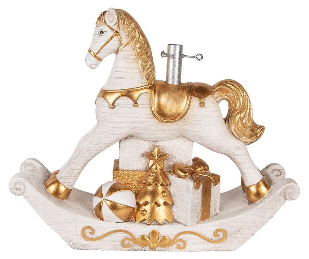 Clayre & Eef Support pour sapin de Noël Cheval à bascule Image du produit 