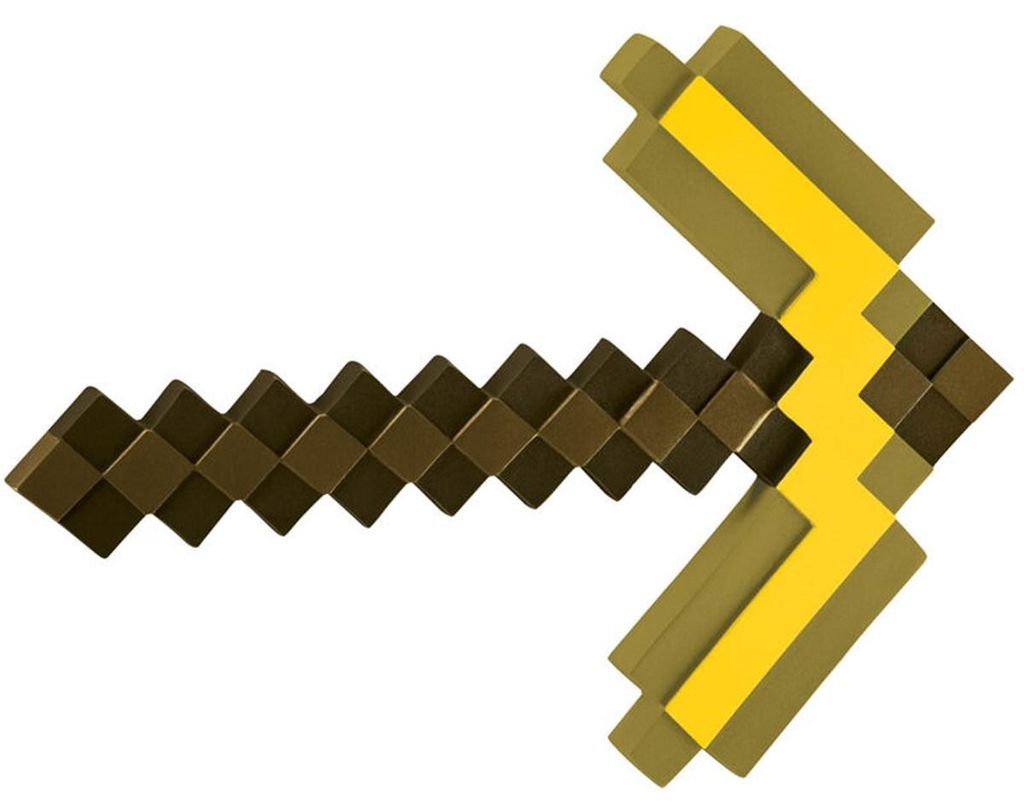 Minecraft Spitzhacke Gold, 50 cm Produktbild 
