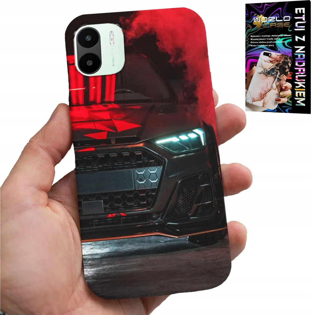 Cover Per Xiaomi Redmi A1 – Vetro Temperato Cielo Stellato + Bumper TPU – Protezione Antiurto – Luna E Corda