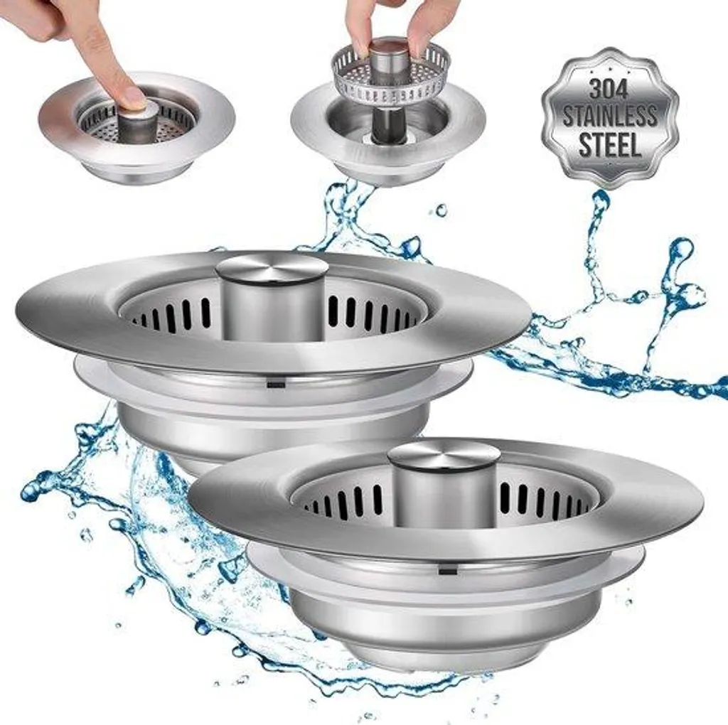Filtre évacuation cuisine pour évier de cuisine contre les bouchons