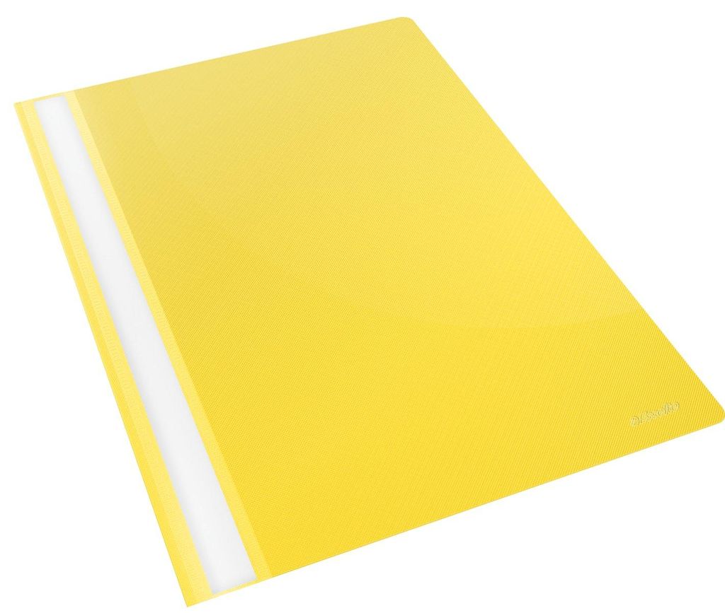 Kunststoffordner, A4-Format, 25 Stück, Kapazität 160 Blatt, gelb