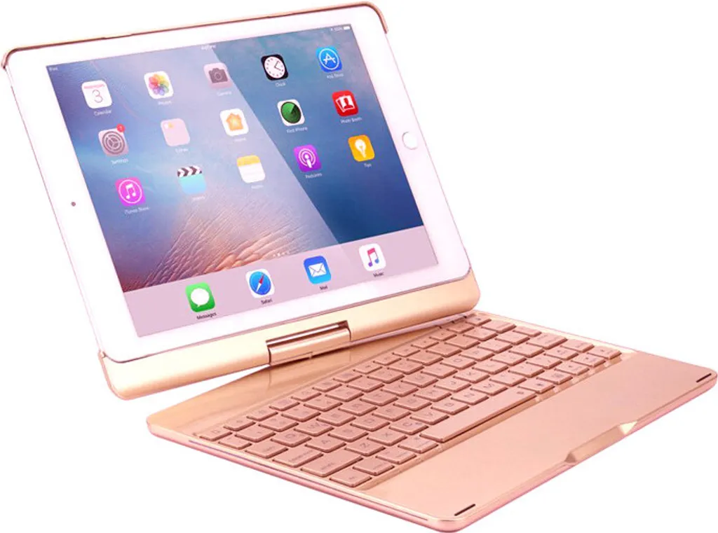 Clavier Bluetooth iPad 9.7 avec Rétroéclairage LED et Coque de Protection