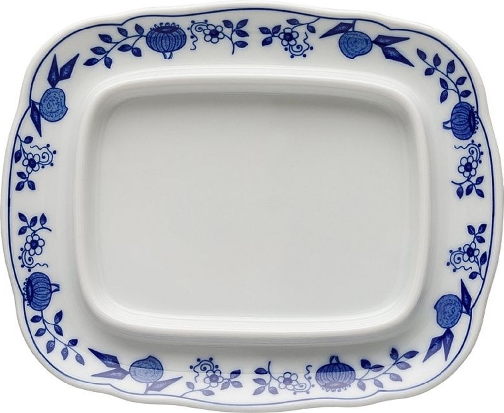 Hutschenreuther Butterdose Blau Zwiebelmuster