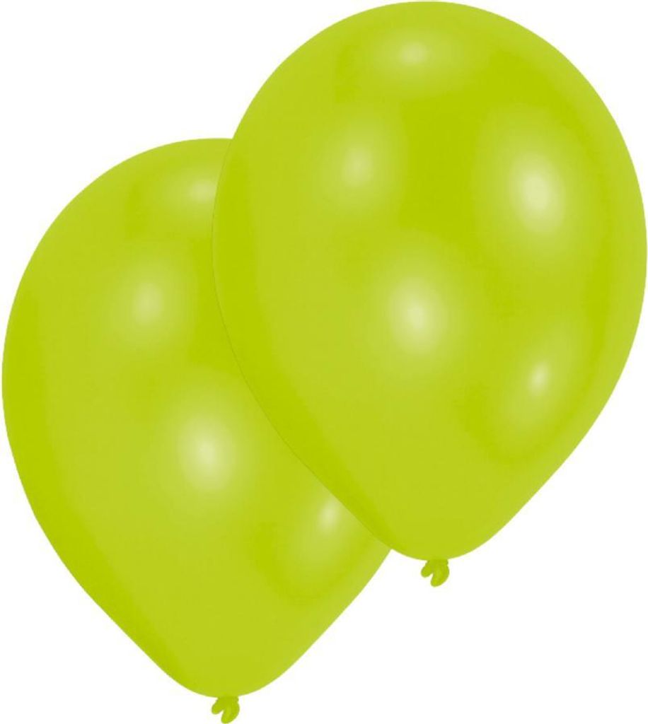Latexballons Limettengrün 10Stk 27,5cm Produktbild 