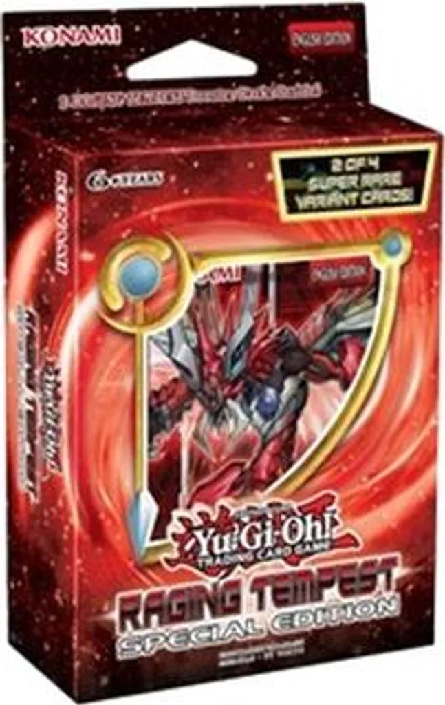 Boîte de cartes Yu-Gi-Oh Raging Tempest format spécial pour duellistes