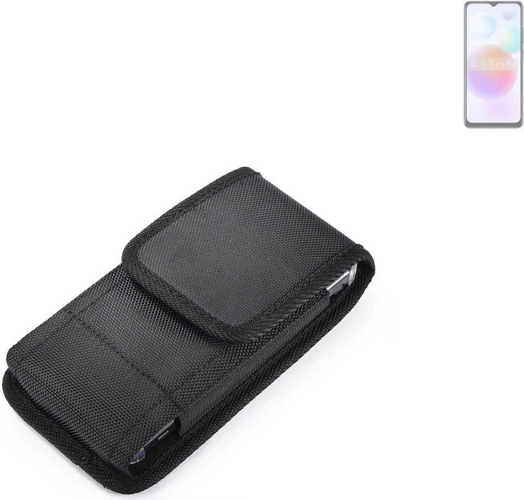Holster Gürteltasche kompatibel mit Nubia N5 5G Holster Gürtel Tasche wasserabweisend Handy Hülle Schutz Hülle Outdoor schwarz K-S-Trade