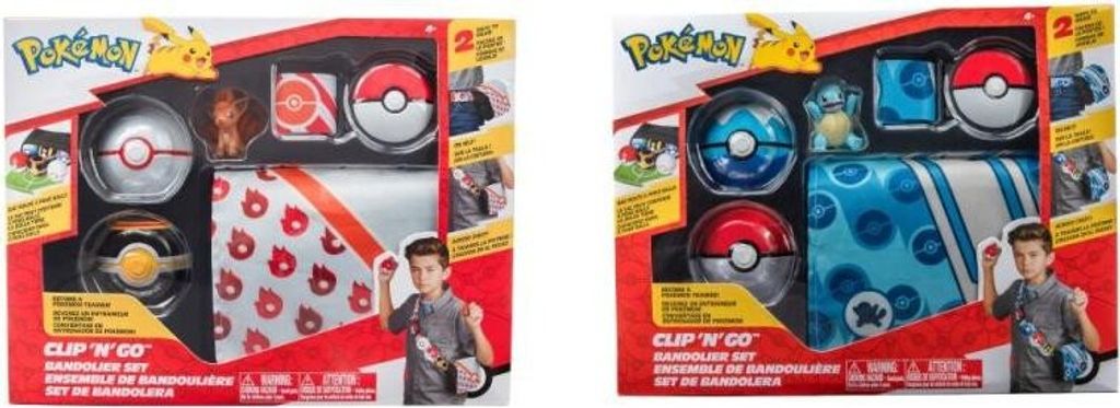 Set de bandoulières Pokémon Clip N Go - motifs mixtes Image du produit 