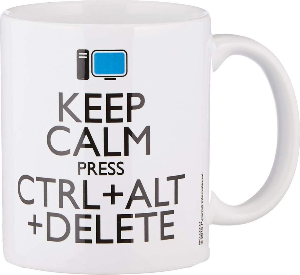 PYRAMID Tasse Keep Calm CTRL+ALT+DELETE | Keramik | 9 cm Produktbild 