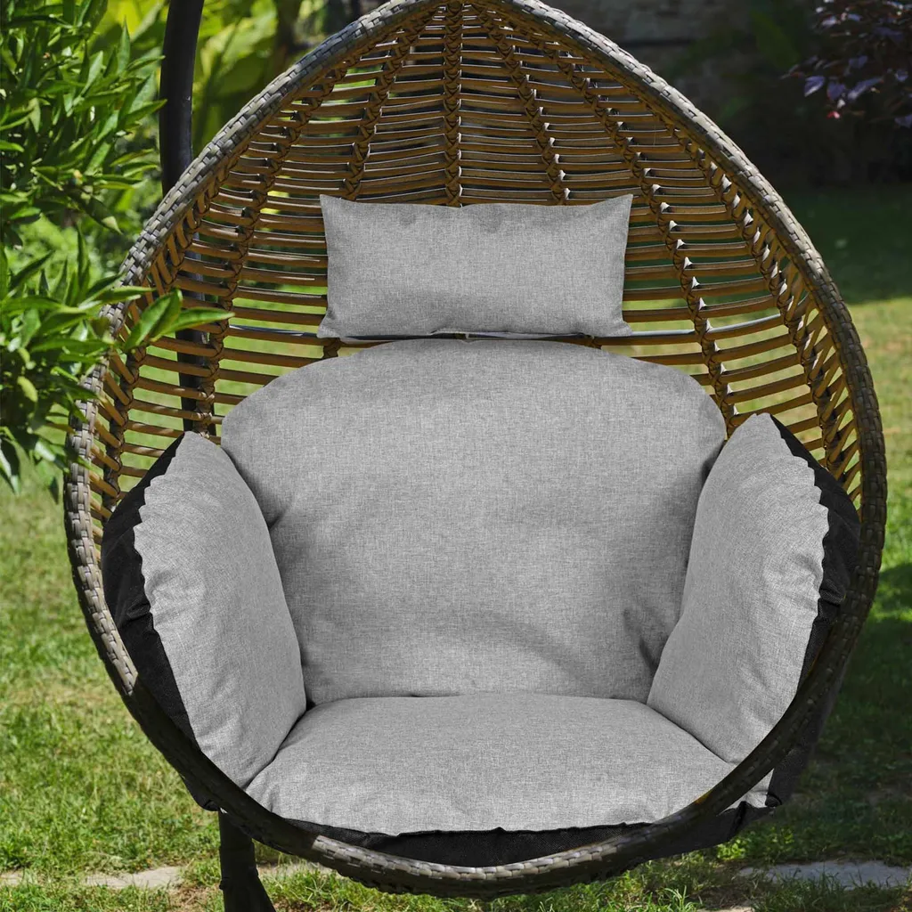 Coussin de Jardin Imperméable 112x113 cm avec Appui-tête Ergonomique - 2