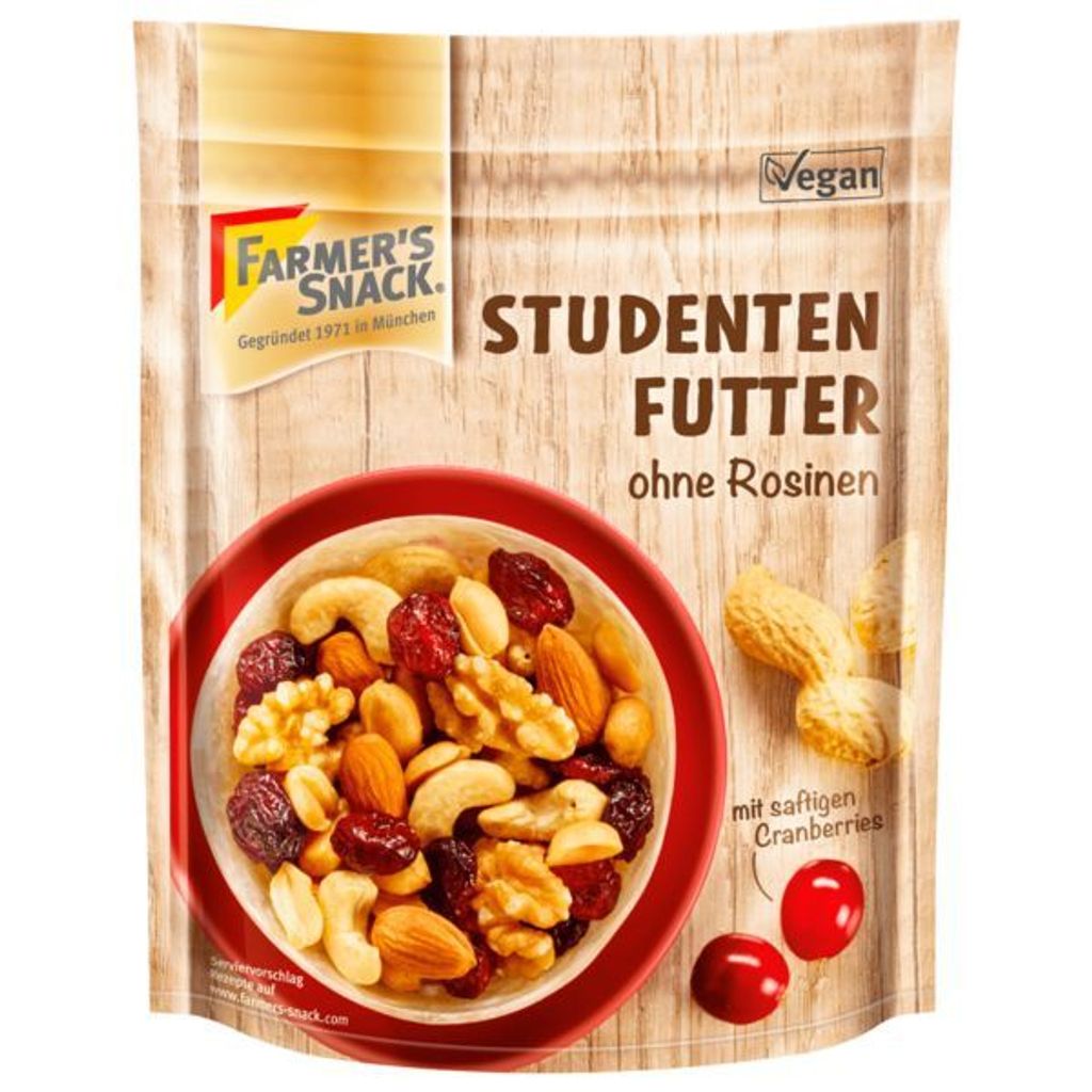 Farmer's Snack Studentenfutter ohne Rosinen 125g