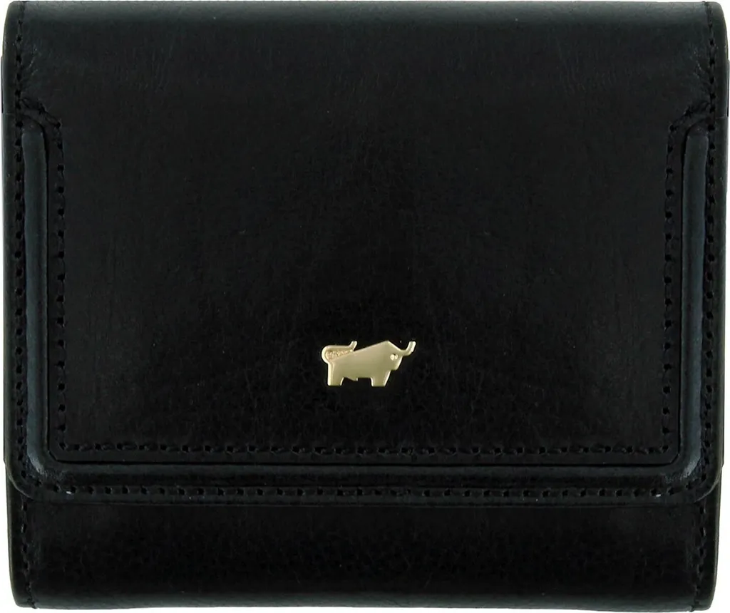 Braun Büffel Venice Wallet 4CS porte-monnaie cuir noir compact 4 cartes