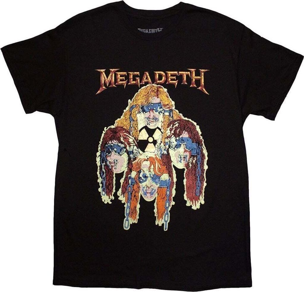 Megadeth Nuclear Glowheads Black S T-Shirt