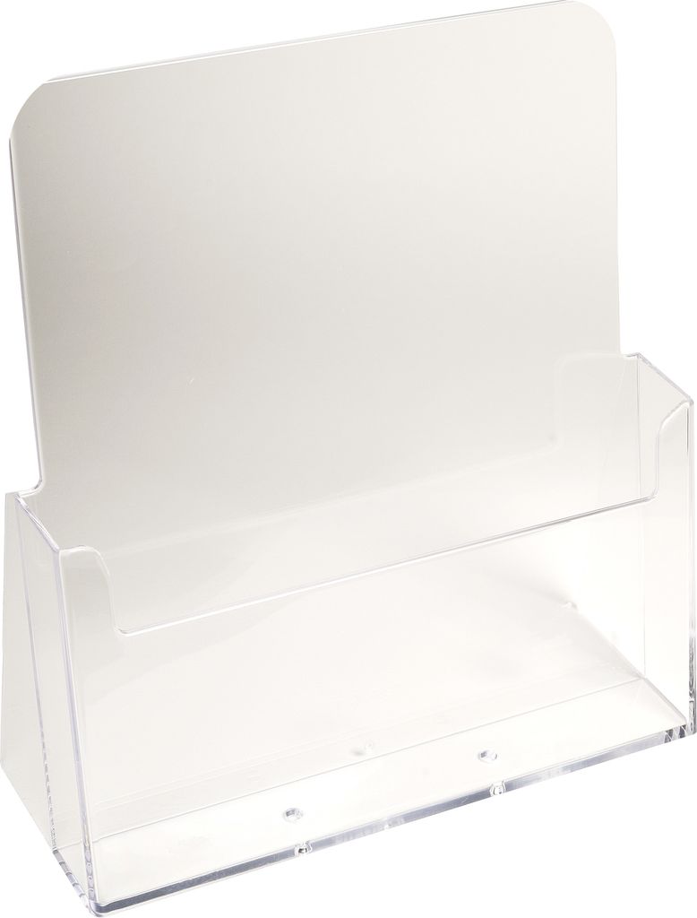 Exacompta 10x Tischprospekthalter mit 1 Fach A4, Exacryl - Kristall - 74058D