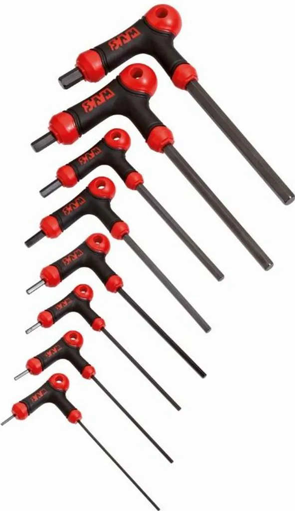 Clé 6 pans à poignée en L SAM - Jeu de 8 clés pour atelier 60PTJ8