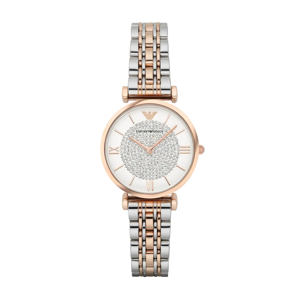 Emporio Armani AR1926: Orologio Donna Bicolore Oro Rosa 32mm