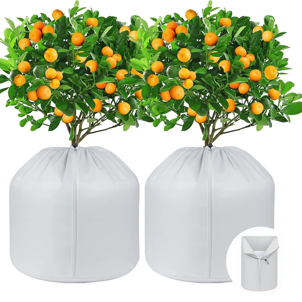 Évitez le gel de vos plantes avec ce cache-pot thermique en tissu Oxford