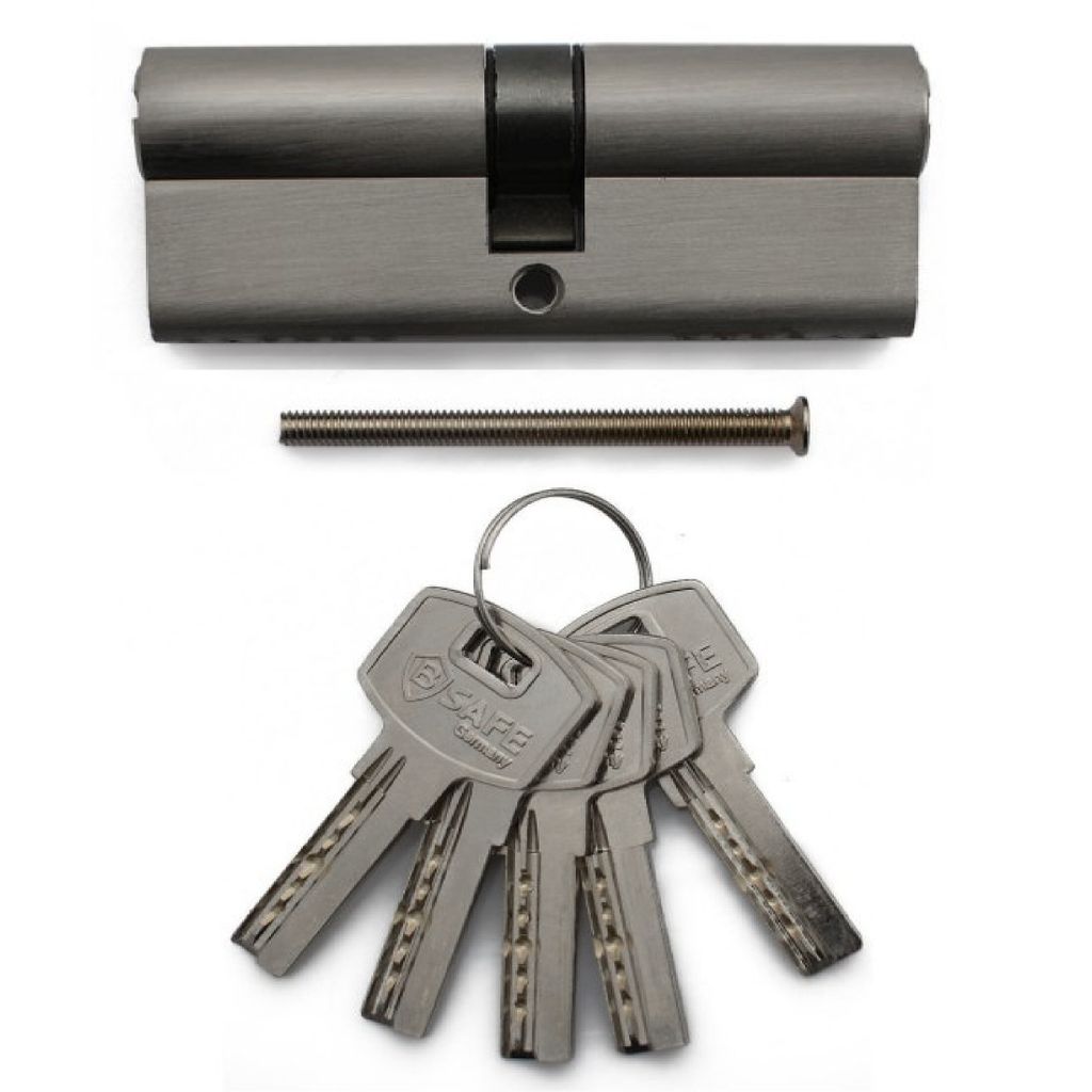 Zylinderschloss 70 mm (35/35) +5 Bohrmulden-Schlüssel, Türschloss Zylinderschloss Knaufzylinder Schloss Schließzylinder