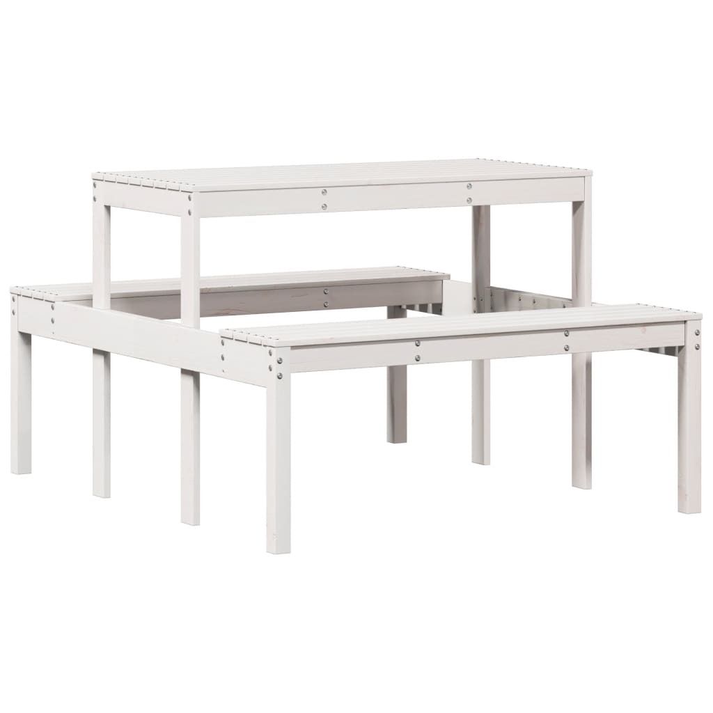 Picknicktisch 110x134x75 cm Massivholz Kiefer Produktbild 