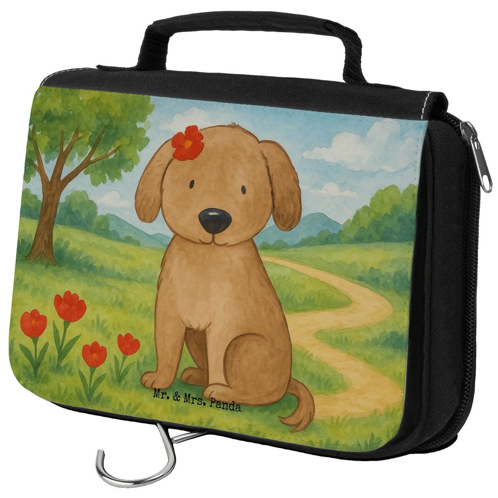 Mr. & Mrs. Panda kosmetiktäschchen Hund Dame Design - Weiß - Geschenk, Liebenswert, Sprüche, Liebe, Hundeliebe, Niedlich, Kulturtasche, Kosmetik...