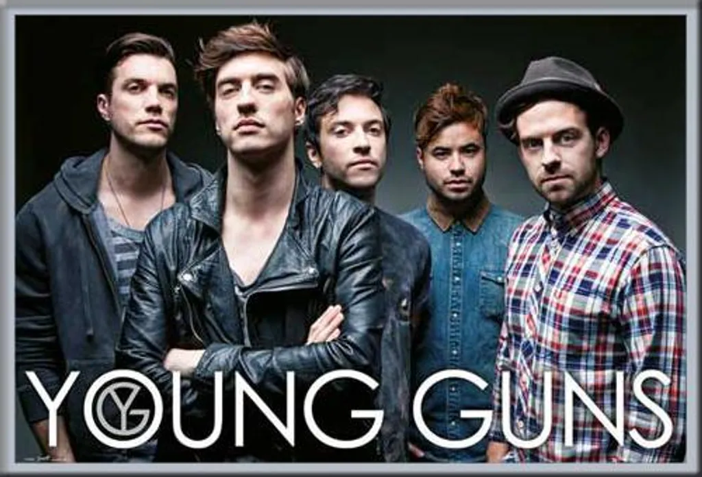 Poster Young Guns encadré Shinsuke argenté pour décoration murale
