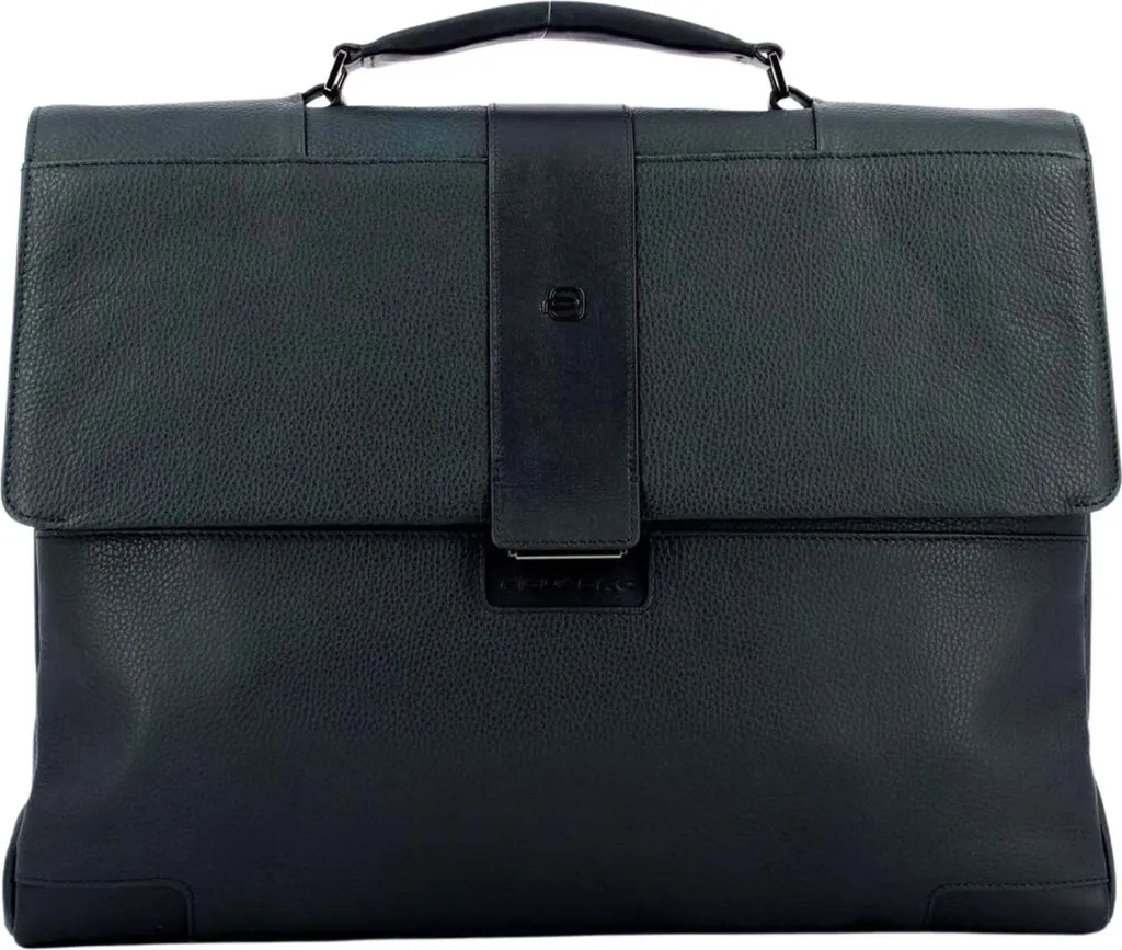 Classeur Piquadro CA3995S86 en Cuir Bleu avec Finition Haut de Gamme
