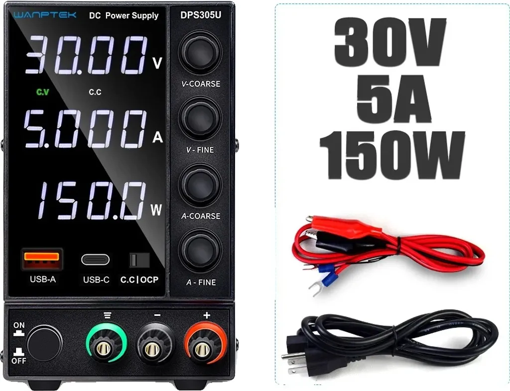Alimentation réglable 30V 5A DPS305U avec interface USB de charge