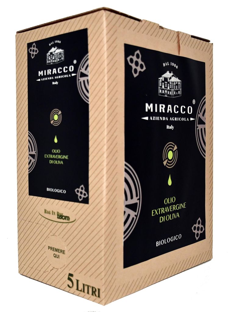 Biologisch Olivenöl extra vergine aus Kalabrien, 5Liter Bag-in-Box