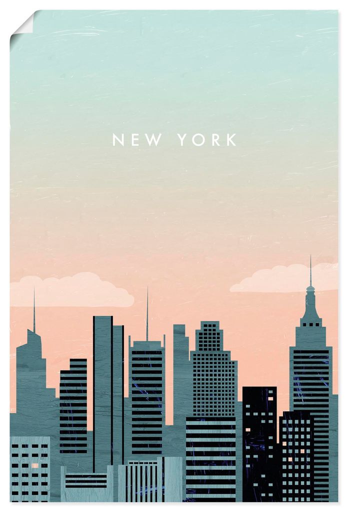 ARTland Poster New York Größe: 40x60 cm