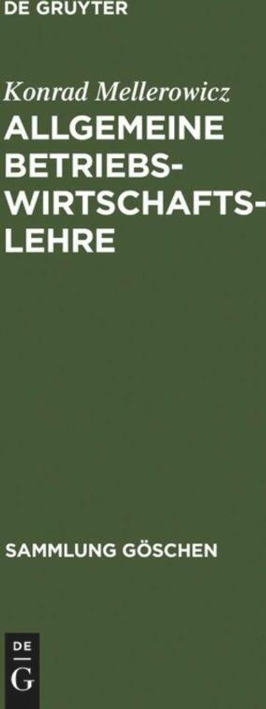 Allgemeine Betriebswirtschaftslehre