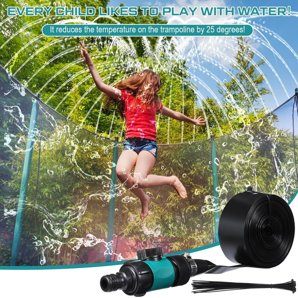 6M Kinder Trampolin Sprinkler fš¹r Outdoor Hinterhof Produktbild 4