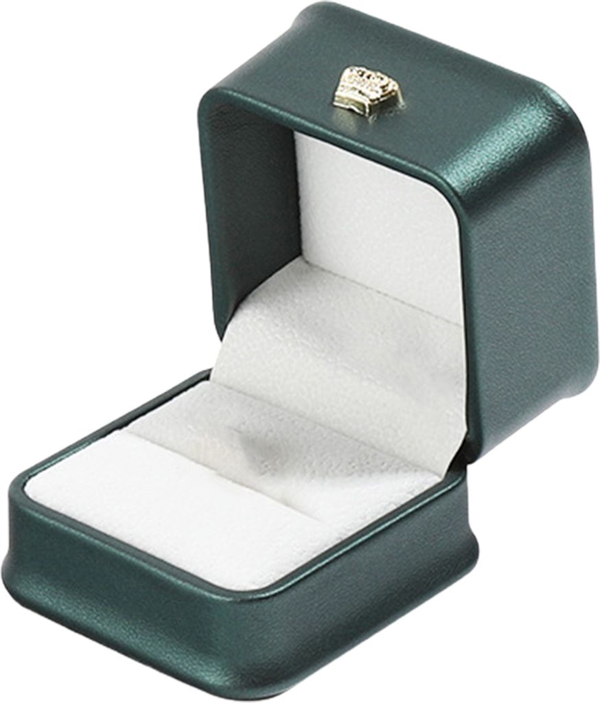 Schmuck-Ringbox, kompakte Größe, tragbar, kratzfest, mit weichem Samtfutter, Ohrring-Ring-Etui, Schmuck-Organizer