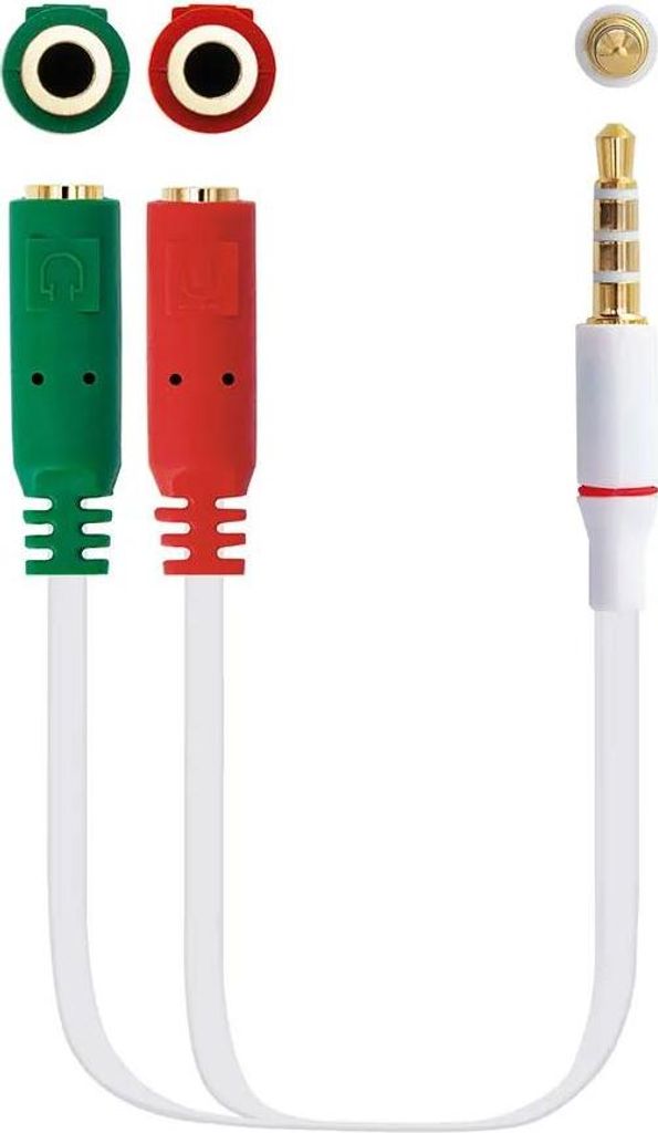 Audiokabel (3,5 mm) Divisor NANOCABLE 10.24.120 Weiß Produktbild 