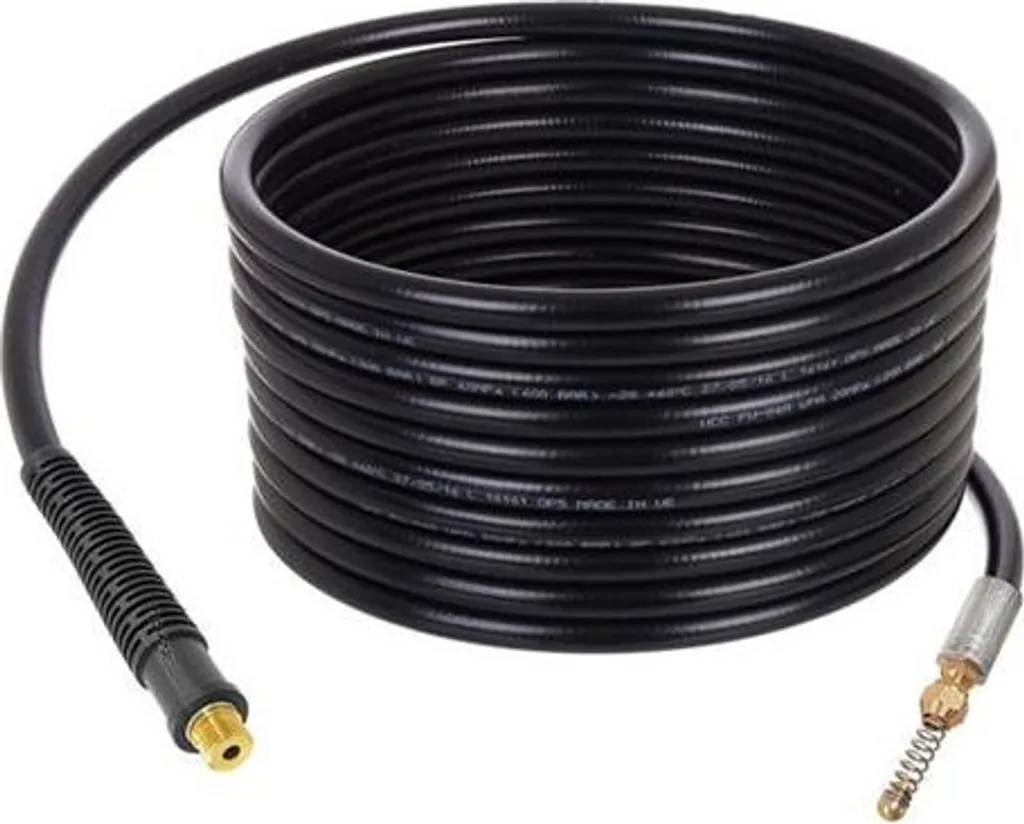 Tubo Lavaggio Alta Pressione 10m - Kit Sturatubi Nylon 1/4" 040